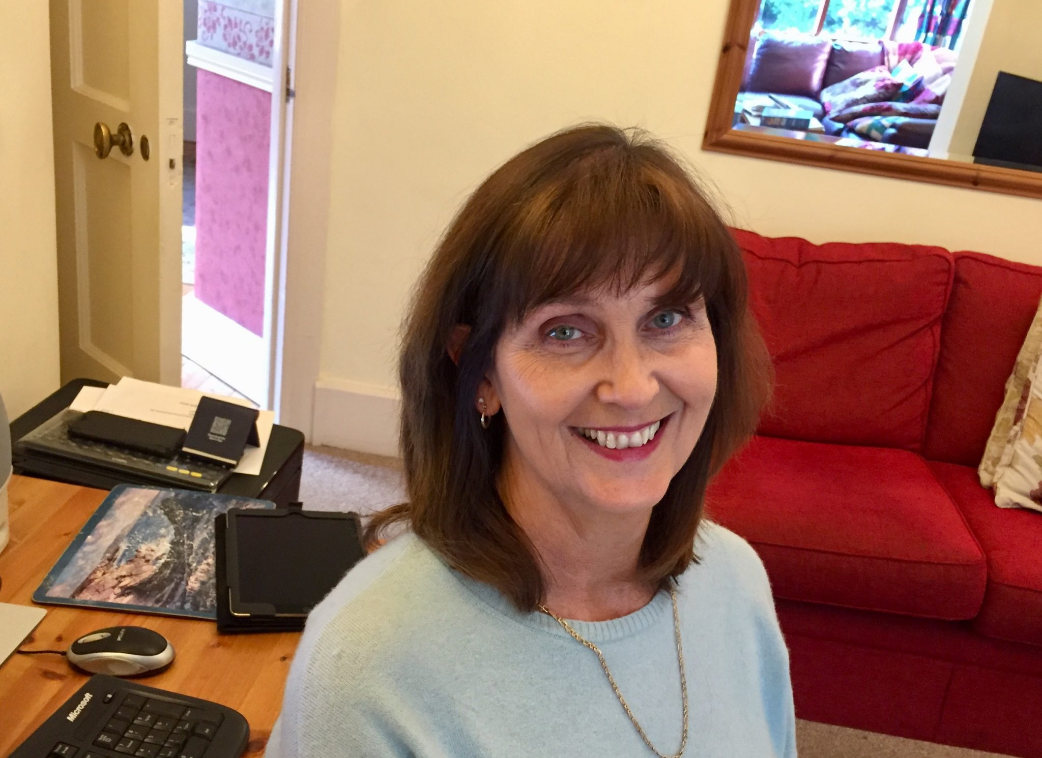 Geraldine Woods working with victims